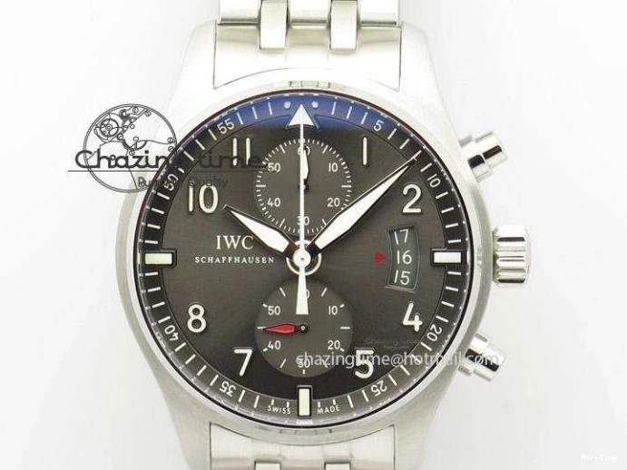 MIROTIME 0202 Popular Big Pilot Real PR IW502706 RG YLF 1:1 Best Edition Brown Dial On Calfskin Strap A 7223